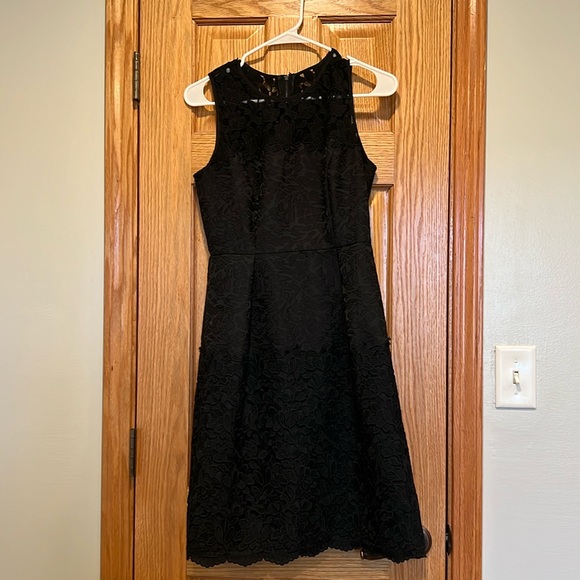 tea length black dress Simple V Neck Satin Prom Dress, Black Formal Grannies and matures dressed Size::XS PATENT